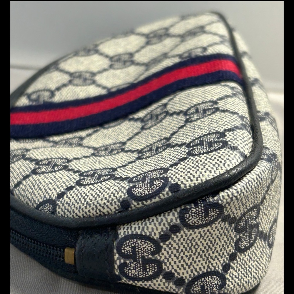 Gucci Monogram Pouch with Red and Blue Accent - Picture 4 of 7